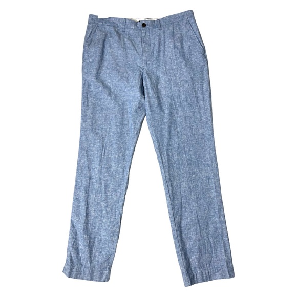 J. Crew Straight Fit Linen Blend Chino Pants NWT - Picture 1 of 8